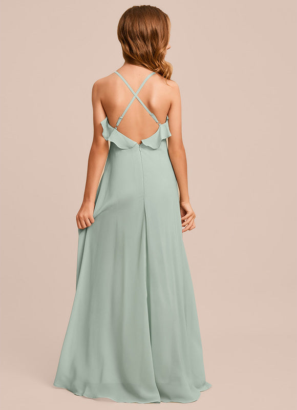 Robe Cérémonie Longue Vert Deau - gallery 3