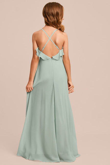 Robe Cérémonie Longue Vert Deau - gallery 3