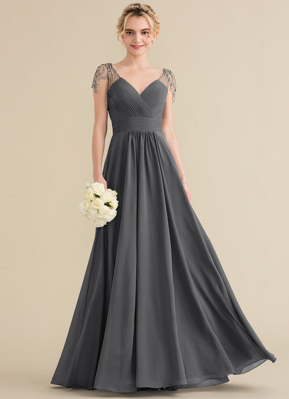 Robe Cérémonie Mousseline Charbon