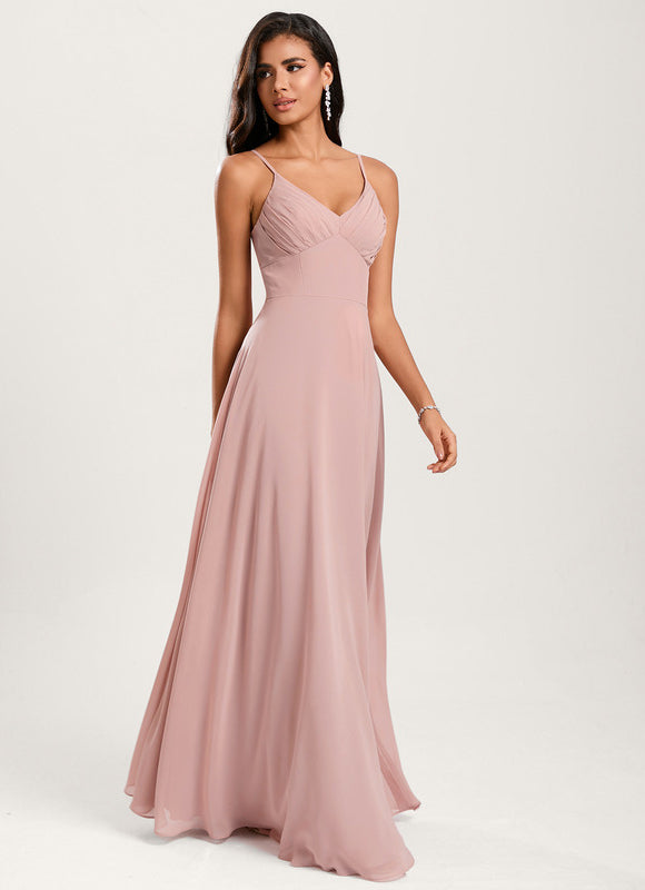 Robe Cérémonie Longue Volants Rose - gallery 2