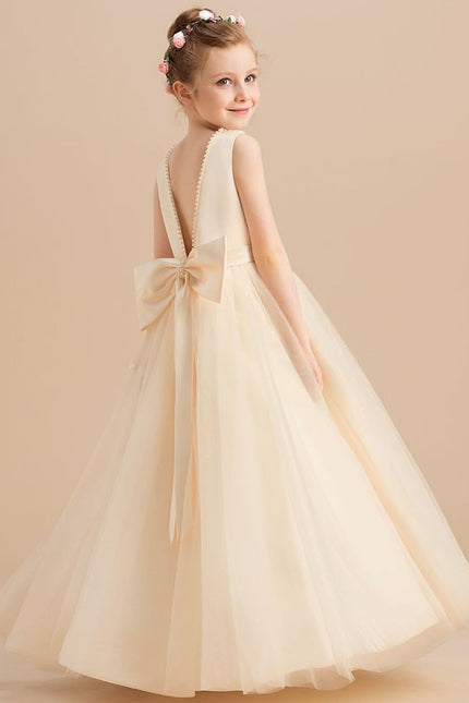 Robe Cérémonie Tulle Écrue