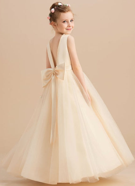 Robe Cérémonie Tulle Écrue