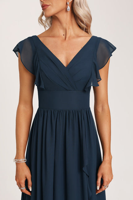 Robe Cérémonie Longue Volants Rose - gallery 3