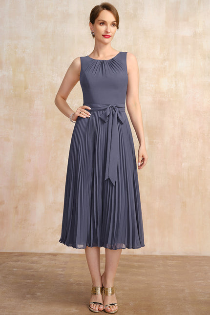 Robe Cérémonie Plissée Sombre - gallery 4