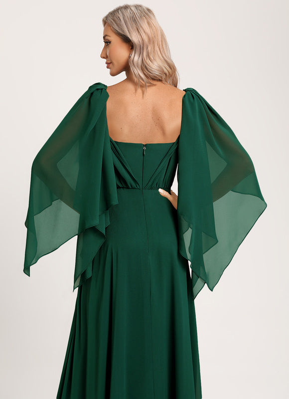 Robe Cérémonie Chic Émeraude Flottante - gallery 7
