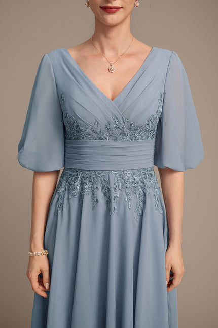 Robe Ceremonie Bleu Femme - gallery 7