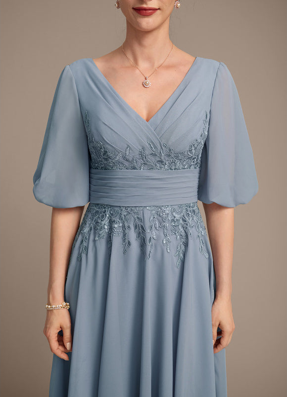 Robe Ceremonie Bleu Femme - gallery 7