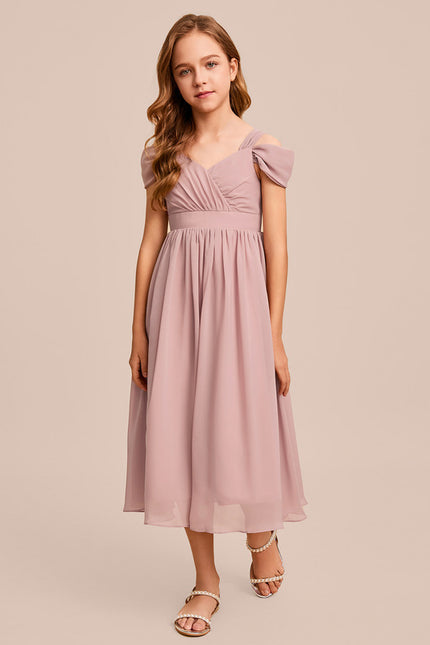 Robe Cérémonie Mauve Délicate