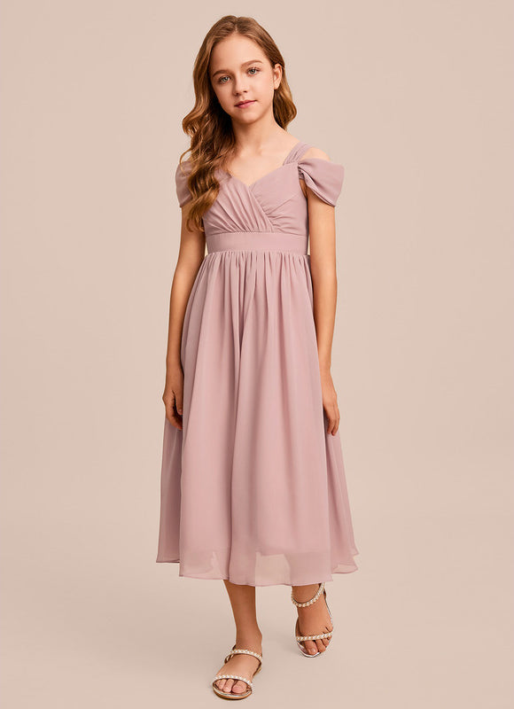 Robe Cérémonie Mauve Délicate