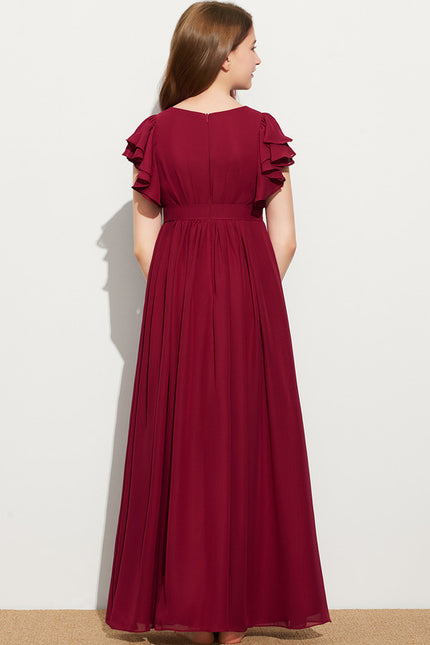 Robe Cérémonie Volants Bordeaux - gallery 4