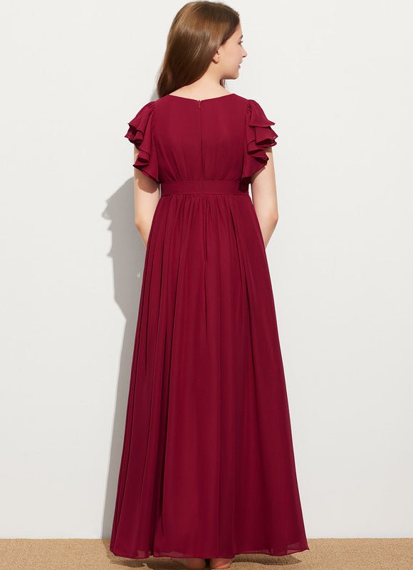 Robe Cérémonie Volants Bordeaux - gallery 4