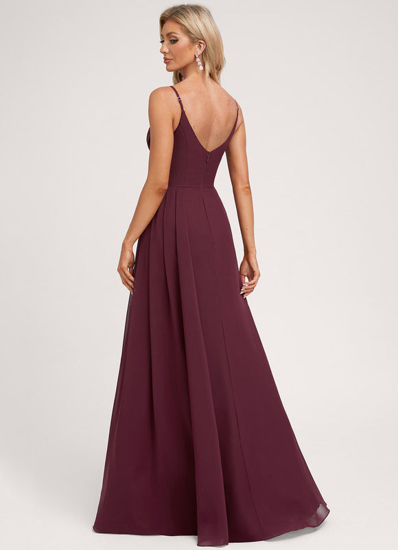 Robe Cérémonie Longue Volants Rose - gallery 1