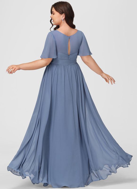 Robe Cérémonie Longue Volants Rose - gallery 8