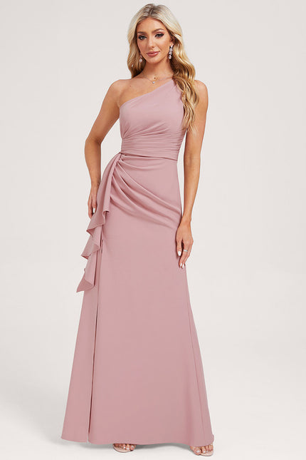 Robe Cérémonie Asymétrique Rose Chic - gallery 2