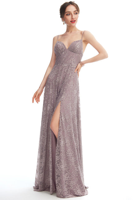 Robe Cérémonie Dentelle Lavande - gallery 3