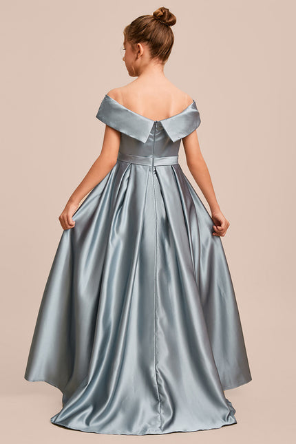 Robe Cérémonie Satinée Ailée - gallery 4