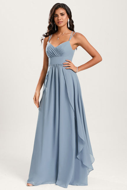 Robe Cérémonie Longue Volants Rose - gallery 2