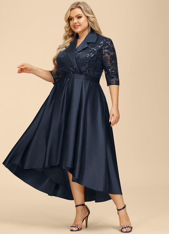 Robe Cérémonie Satinée Nuit - gallery 9