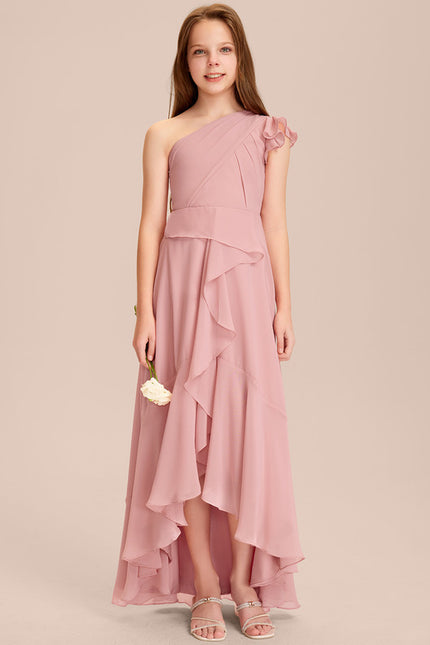 Robe Cérémonie Asymétrique Mousseline Junior
