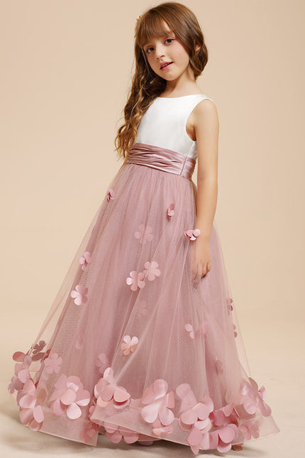Robe Cérémonie Fleurie Poudrée - gallery 8