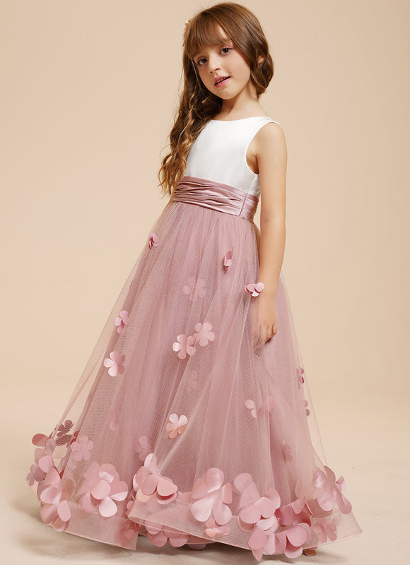 Robe Cérémonie Fleurie Poudrée - gallery 8