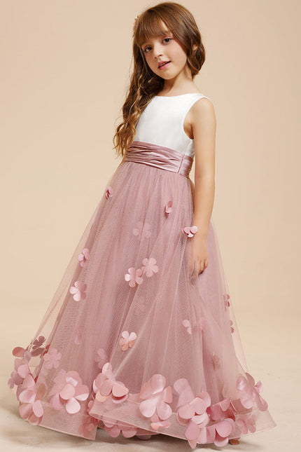 Robe Cérémonie Fleurie Poudrée - gallery 8
