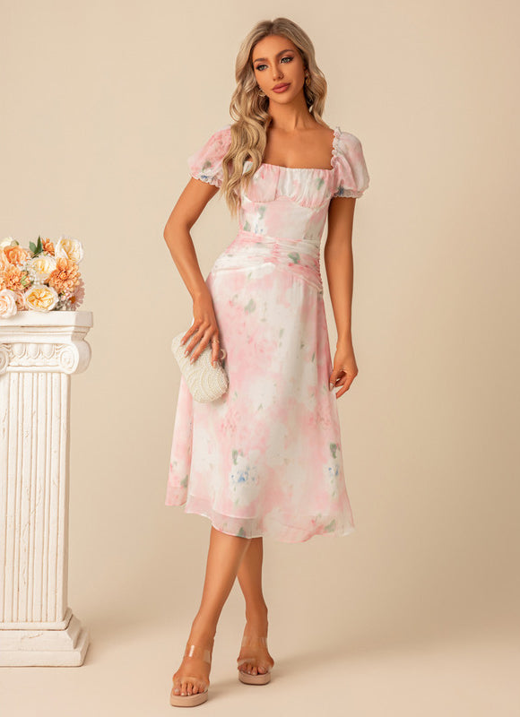 Robe Cérémonie Mousseline Pastel