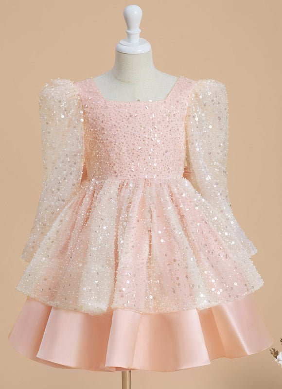 Robe Cérémonie Pailletée Rose