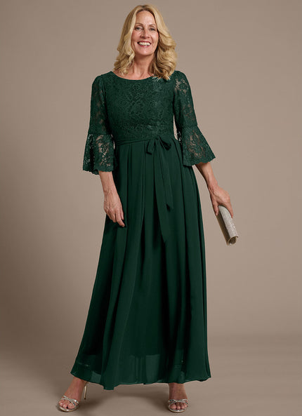 Robe Cérémonie Émeraude Fluide