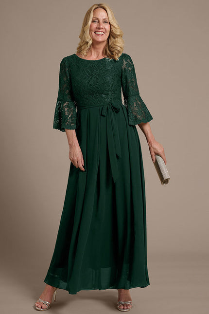 Robe Cérémonie Émeraude Fluide