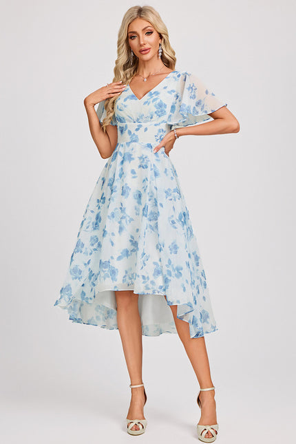 Robe Cérémonie Fluide Marine Élégante - gallery 1