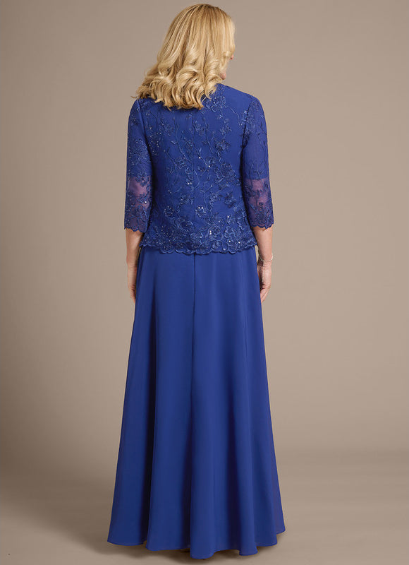 Robe Cérémonie Longue Bleu Royal - gallery 4