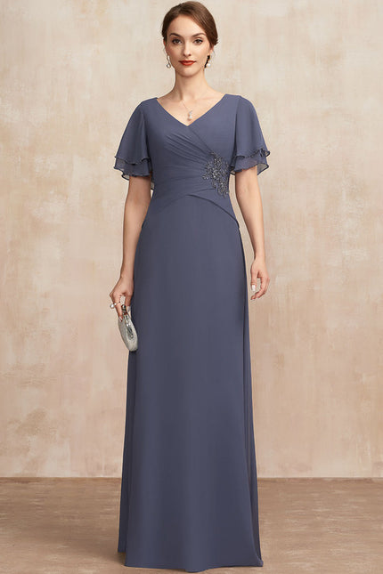 Robe Cérémonie Violette Fluide