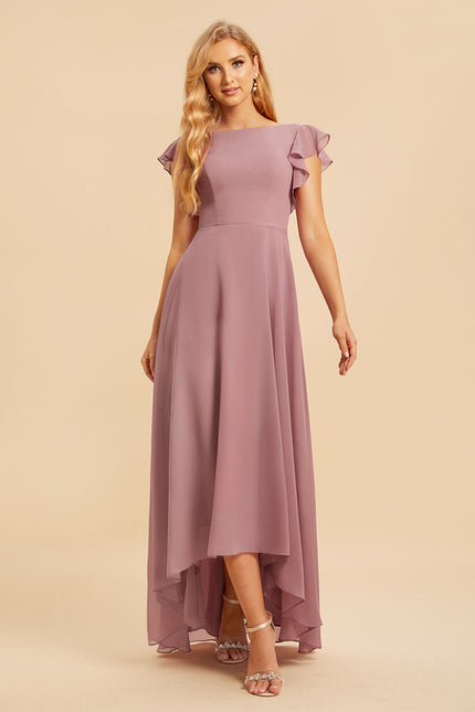 Robe Cérémonie Col Rond Volantée - gallery 2