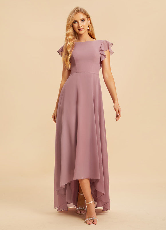 Robe Cérémonie Col Rond Volantée - gallery 2