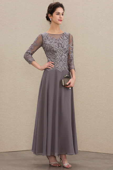Robe Cérémonie Longue Élégante Bleu - gallery 2