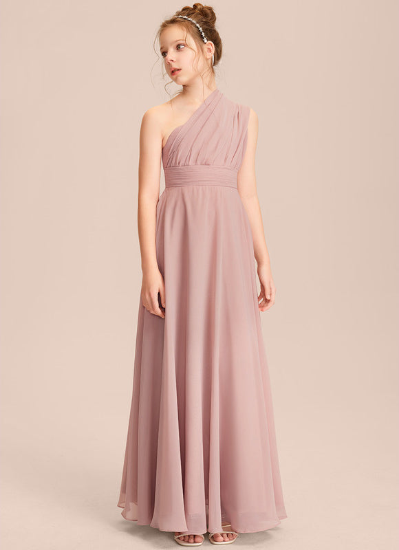 Robe Cérémonie Mousseline Rose Poudré - gallery 5