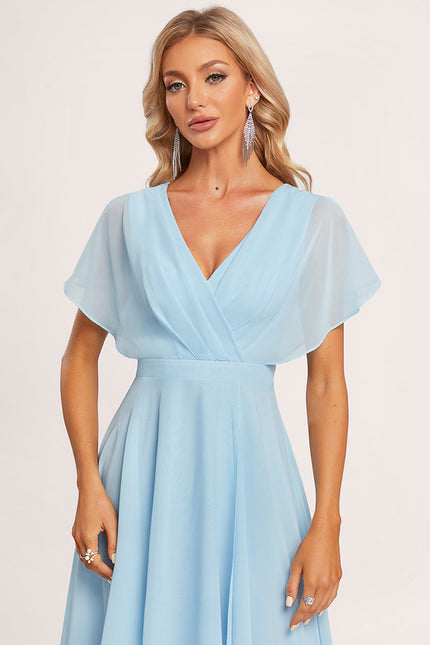 Robe Cérémonie Fluide Marine Élégante - gallery 4