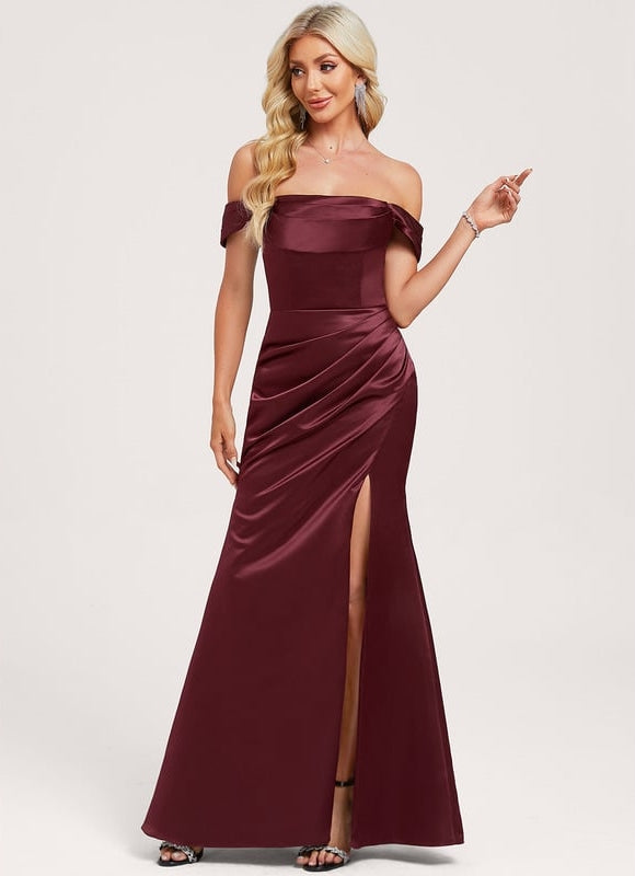 Robe Cérémonie Soirée Drapée - gallery 1