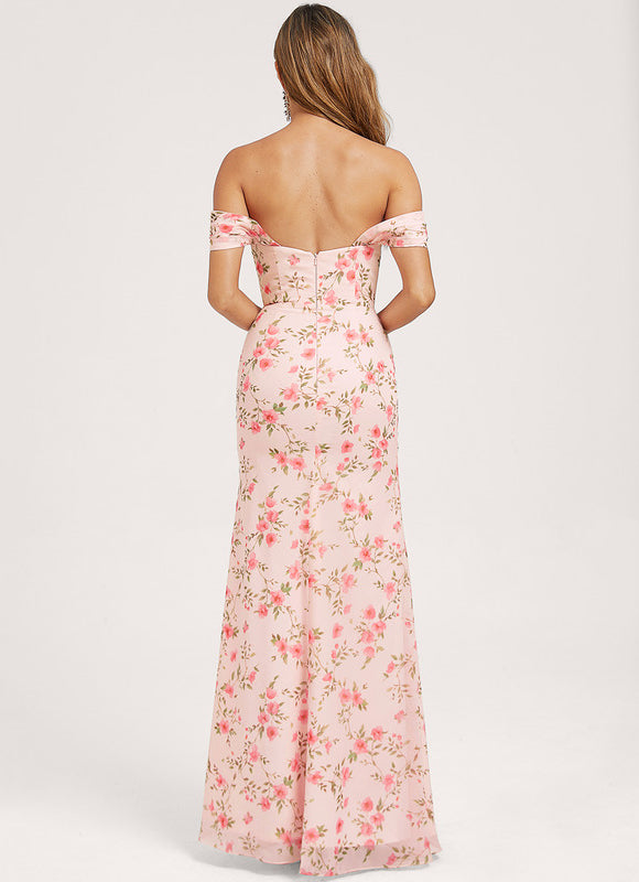 Robe Cérémonie Élégante À Décolleté - gallery 4