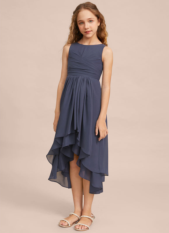 Robe Cérémonie Mousseline Marine - gallery 4