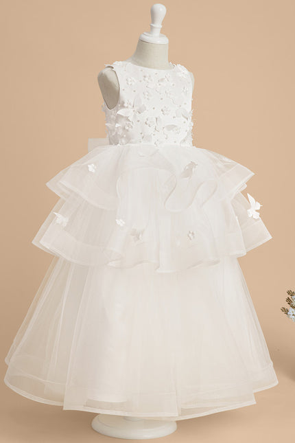 Robe Cérémonie Nuptiale Enfant Satinée - gallery 3