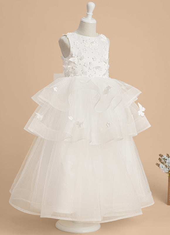 Robe Cérémonie Nuptiale Enfant Satinée - gallery 3