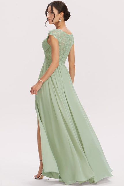 Robe Cérémonie Longue Rose Élégante - gallery 3