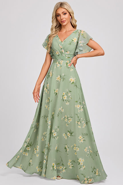 Robe Cérémonie Longue Volants Rose - gallery 2