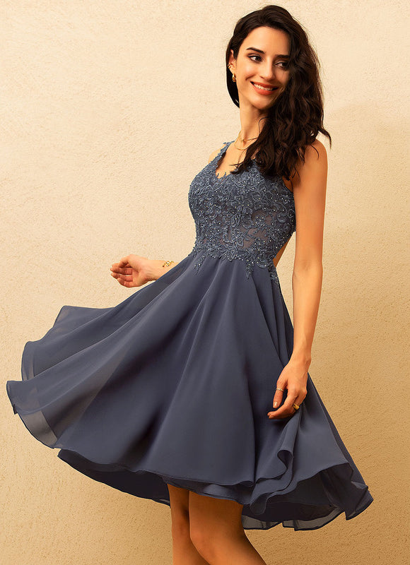 Robe Cérémonie Chiffon Brodée