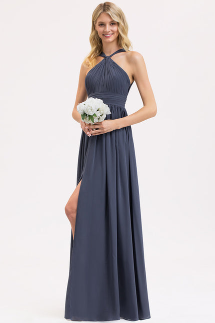 Robe Cérémonie Longue Volants Rose - gallery 1