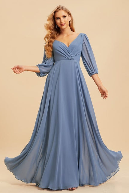 Robe Cérémonie Longue Volants Rose