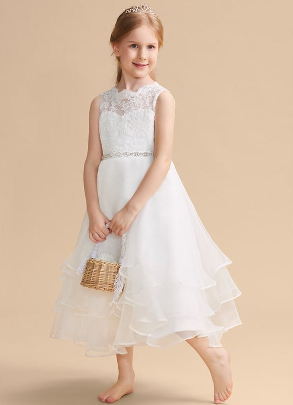 Robe Cérémonie Éblouissante Blanche