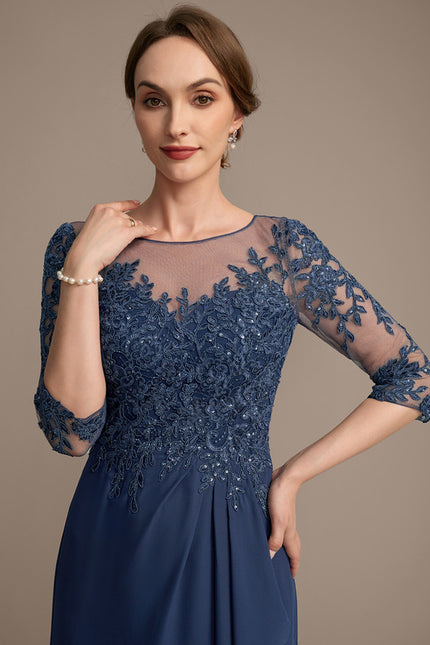 Robe Cérémonie Élégance Marine Scintillante - gallery 1
